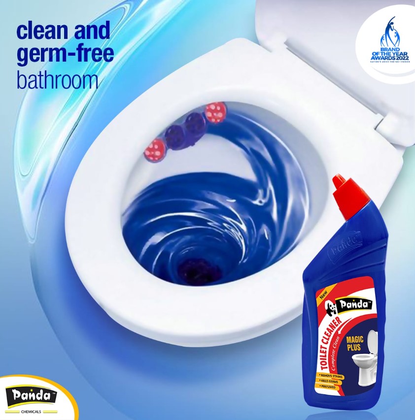 Panda Bowl Cleaner Toilet Bowl Gel Cleaner Household Bathroom Toilet Cleaner Blue 100% Germ Kill Toilet Cleaner Disinfectant Toilet Cleaner Liquid | Suitable for Toilet Bowls Removes Tough Stains and Odor