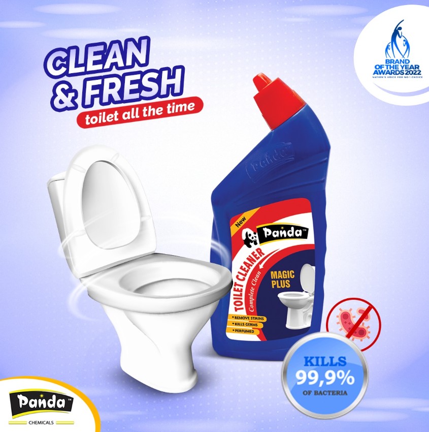 Panda Bowl Cleaner Toilet Bowl Gel Cleaner Household Bathroom Toilet Cleaner Blue 100% Germ Kill Toilet Cleaner Disinfectant Toilet Cleaner Liquid | Suitable for Toilet Bowls Removes Tough Stains and Odor