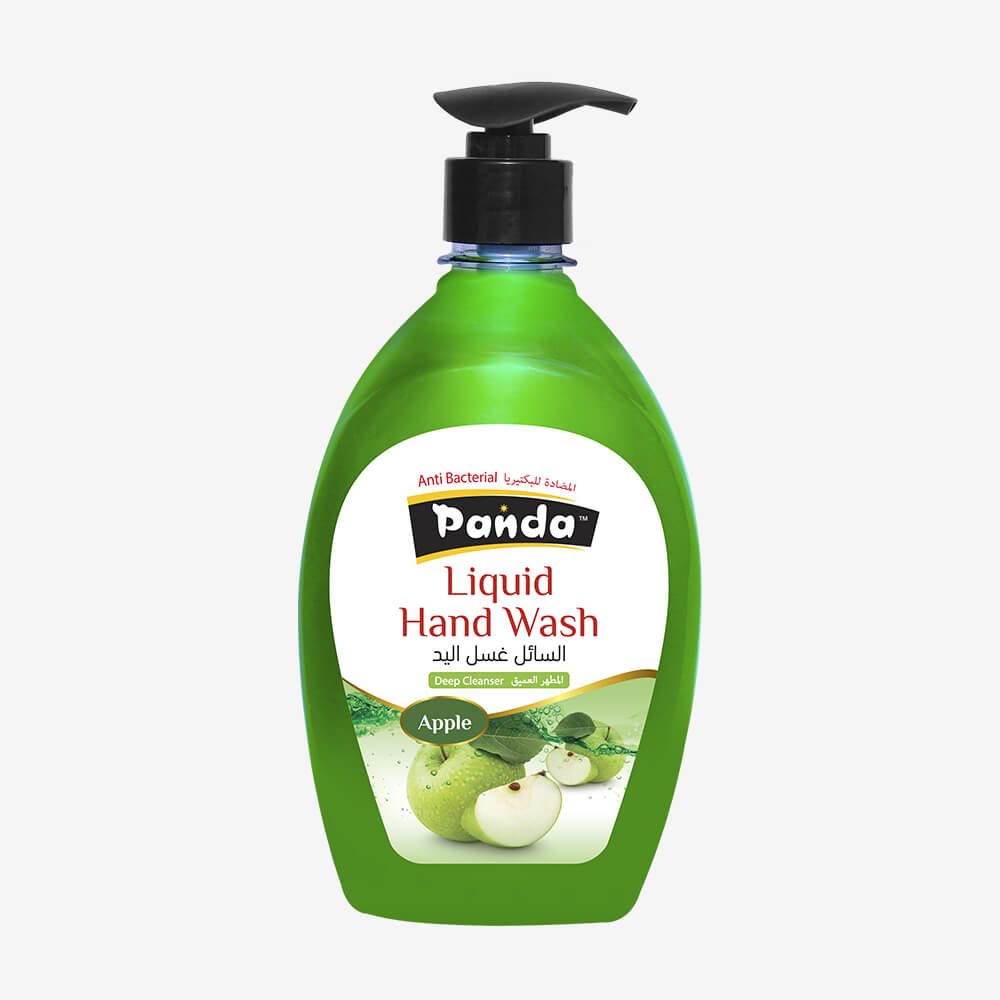 Pack of 3 Panda Liquid Hand Wash Aqua, Strawberry, Apple 500ML Antibacterial Liquid Handwash Flavored Fragrant Anti-Bacterial Liquid Soap Deep Cleansing Handwash with Pump, Germ Protection Hand Soap