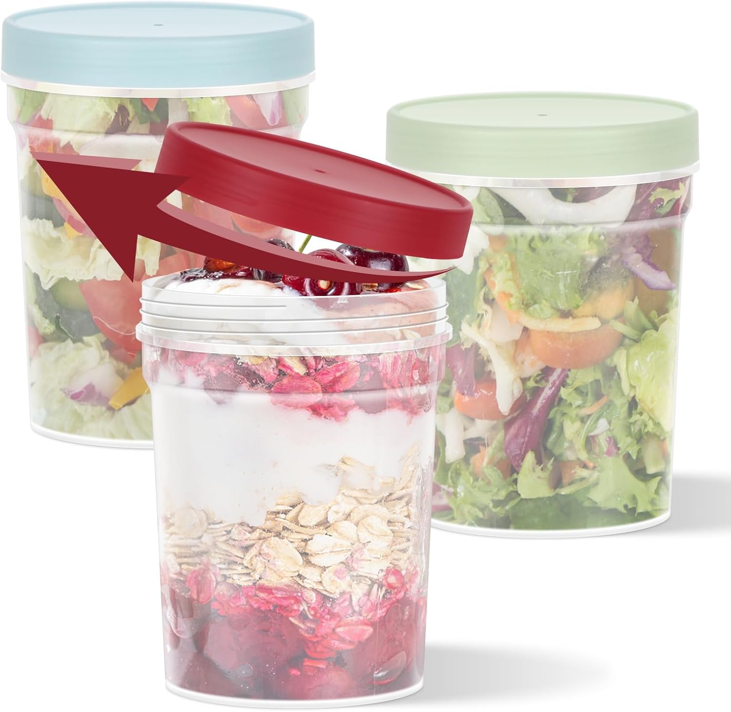 3 Pcs Twist Jar 320 ml Spice Jar Fridge Door Shelf Jars Masala Storage Jar Set Candy, Snack Jar Air Tight Jars For Kitchen Sugar, Biscuits, Daal Clear Plastic Containers For Dry Fruit With Screw Lids BPA Free For Lunch And Gym Protine Nimco Jar Bottle