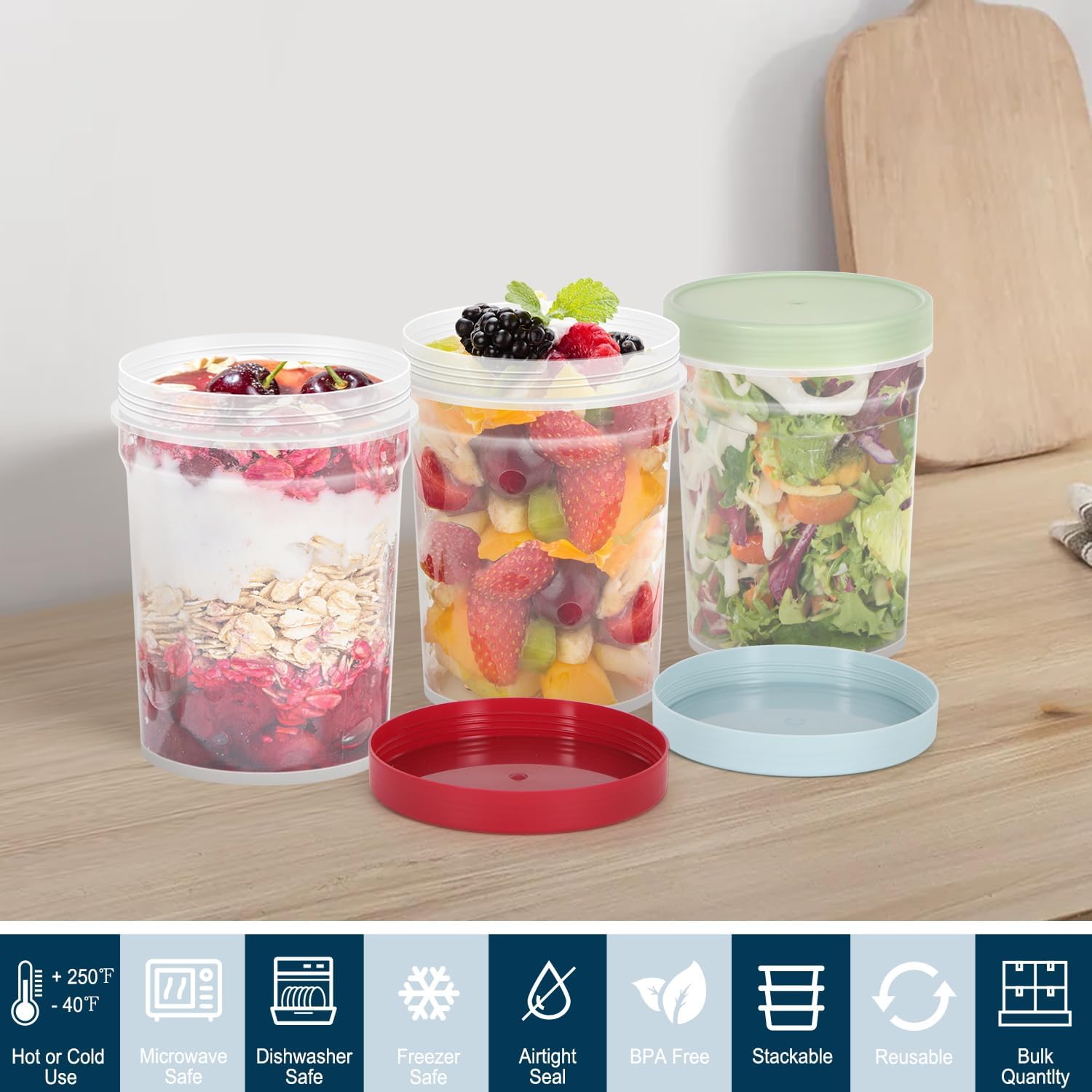 3 Pcs Twist Jar 320 ml Spice Jar Fridge Door Shelf Jars Masala Storage Jar Set Candy, Snack Jar Air Tight Jars For Kitchen Sugar, Biscuits, Daal Clear Plastic Containers For Dry Fruit With Screw Lids BPA Free For Lunch And Gym Protine Nimco Jar Bottle