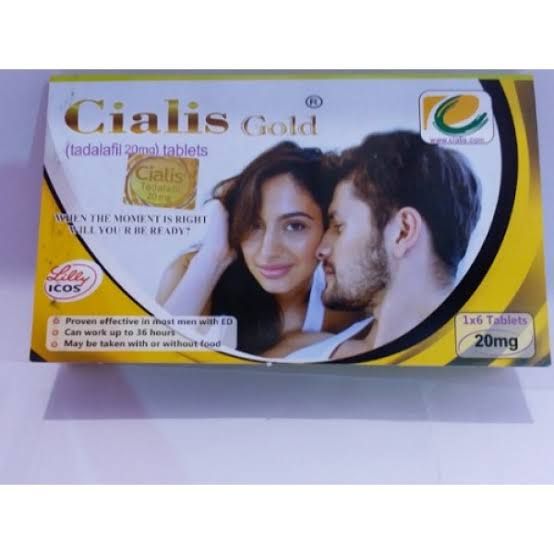 Cialis Gold 20mg 6 Tablets Card Made In UK Wholsale 