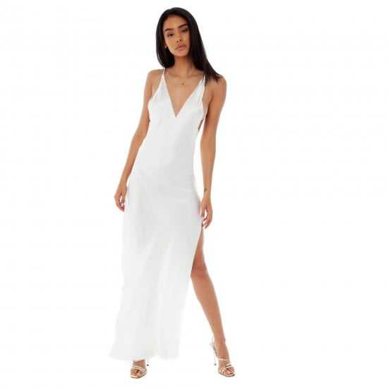 White Nyssia Long Cami Dress For Women