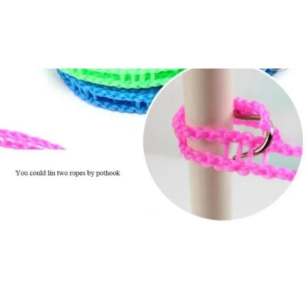 Nylon Hanging Rope Clothes Hangers Plastic Antiskid Clothesline Drying Rope Windproof Drying Rope Cloth Rope Cloth line for Cloth Dry Kapre Sukane wali Rasi