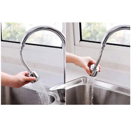 TURBO FLEX 360 FLEXIBLE FAUCET SPRAYER TAP MOVER INSTANT HANDS FREE SWIVEL SPRAY HOSE SPRAY SINK
