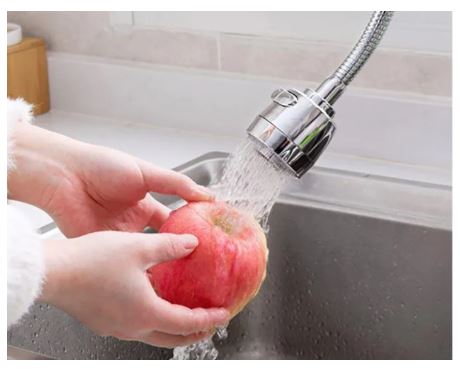 TURBO FLEX 360 FLEXIBLE FAUCET SPRAYER TAP MOVER INSTANT HANDS FREE SWIVEL SPRAY HOSE SPRAY SINK