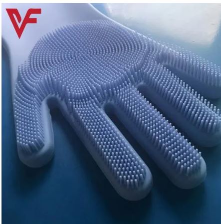 Reusable Magic Dish washing Gloves with scrubber, Silicone Cleaning, Scrub Gloves for Wash Dish,Kitchen, Bathroom