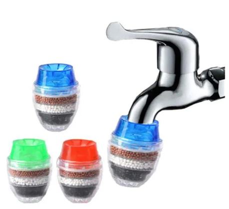 Coconut Type Activated Carbon Water Filter Mini Kitchen Faucet Water Purifier Filter Tap Mini Cartridge Purifying Filtration Household Tool