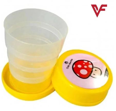 Pack of 2 Portable Folding Collapsible Magic Cup Plastic Outdoor Travel Retractable Folding Cup Collapsible Cup Drinking Cup