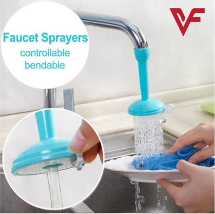 Silicone Kitchen Faucet Water saving Filter Shower Water Rotating Spray Regulator Tap Water Filter Valve for Kitchen Bathroom Accessories - Multicolor