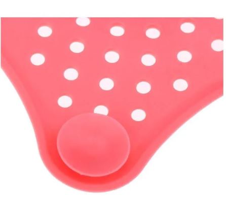 Pack of 2 BATHROOM Sink Strainer Drain Hair Catcher Bath Stopper Plug Sink Strainer Filter Shower Sink Strainer Bathtub Hair Catcher Silicone Rubber Five-pointed Star Sink Filter Sea Star Drain Cover