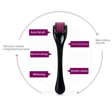 Skin Therapy Derma Roller With 540 Micro Needles- For Men And Women