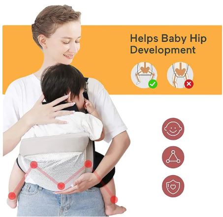 Baby Carrier Ergonomic Baby Sling Strap Adjustable 3D Mesh Baby Carrier Shoulder Straps Newborn Wrap Strap Nursing Baby Sling Breathable Cradle Cuddle me Carrier Shoulder Toddler Carrier to Newborn Infant & Toddler of 3 to 18 Month Backpack