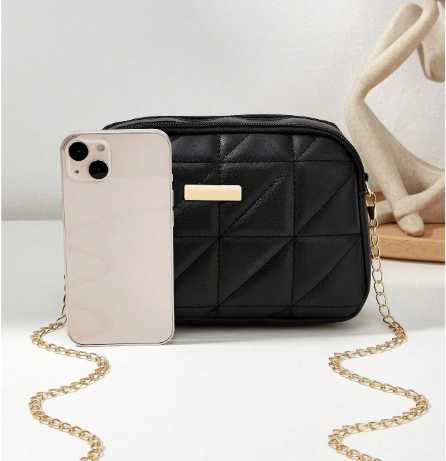 Tiny Teen - Square Triangle - Black leftover