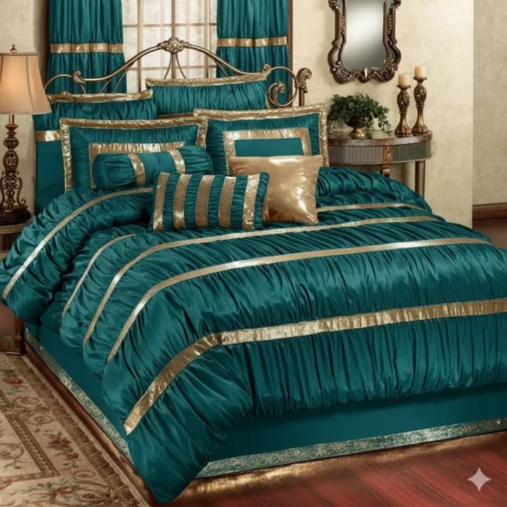 Luxury King size Bridel 12 pecs  Duvat covers set 