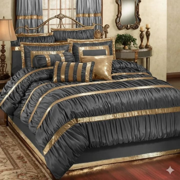 Luxury King size Bridel 12 pecs  Duvat covers set 