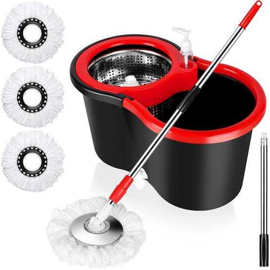 Easy Mop Steel Strainer with Mop Stick 