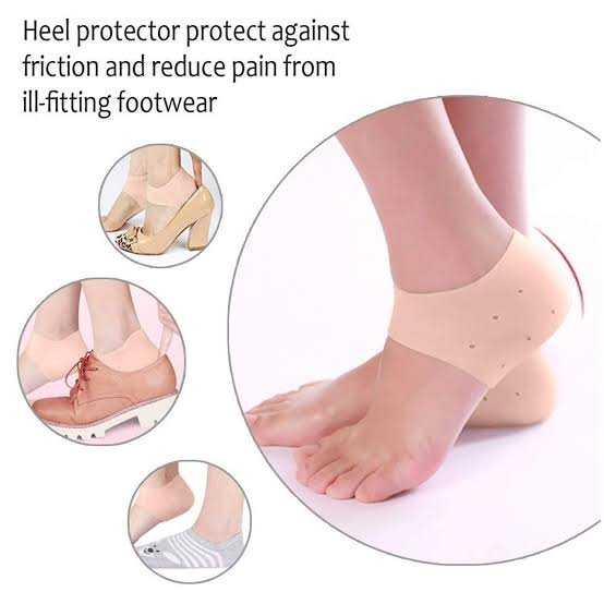 Silicone Gel Heel Pad Socks 