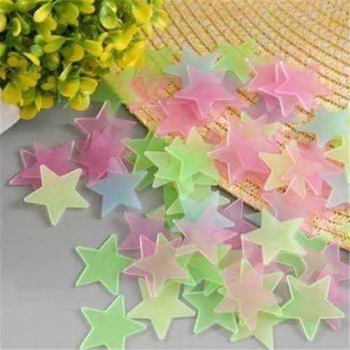 3d Glowing Star Stickers 