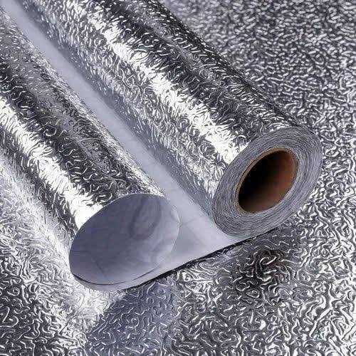 Silver Foil Sheet 40cm x 200