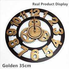 Golden Wall Clock
