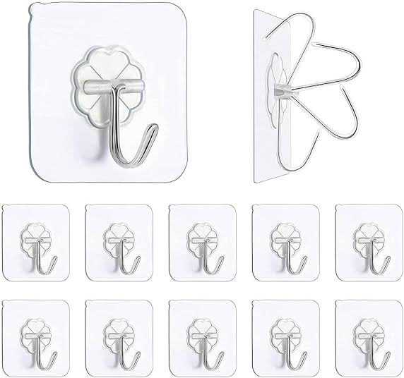 10 Pcs Self Adhesive Single Hook 