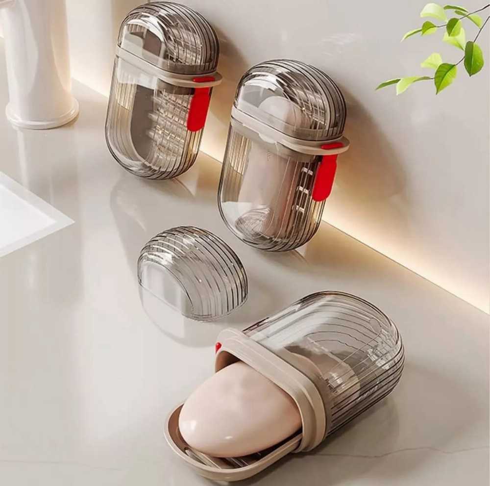 Plastic Soap Dish with Cover 
