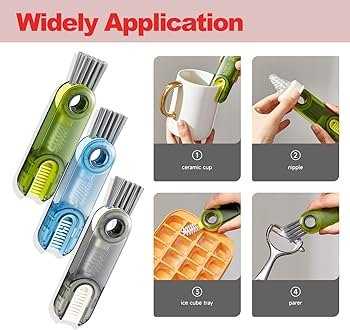 3 In 1 Bottle Gap Cleaner Brush 