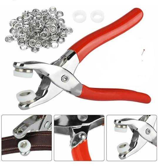 Metal Titch Button Machine with 50 Buttons 