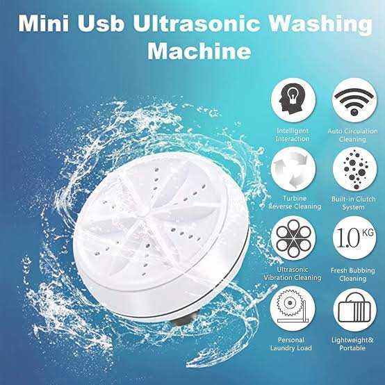 Mini Ultrasonic Washing Machine 