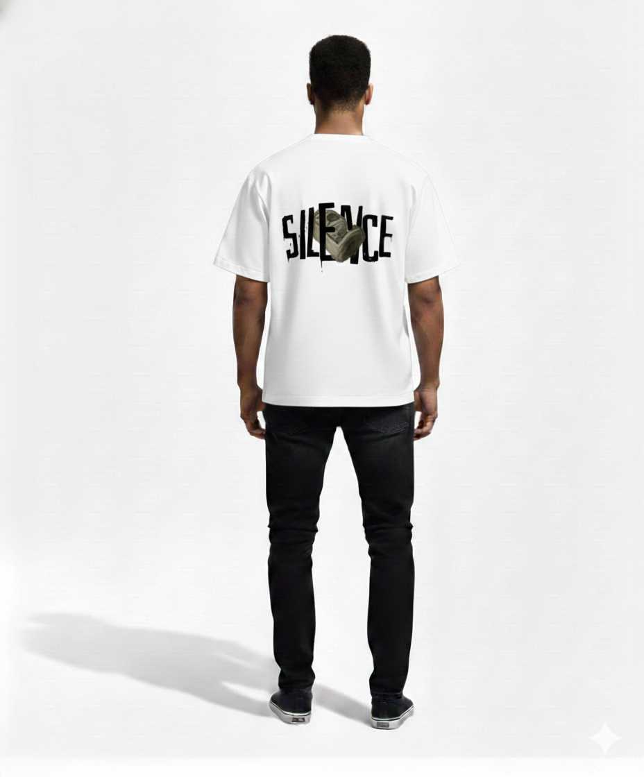 Silence Drop Shoulder T-Shirt for Men