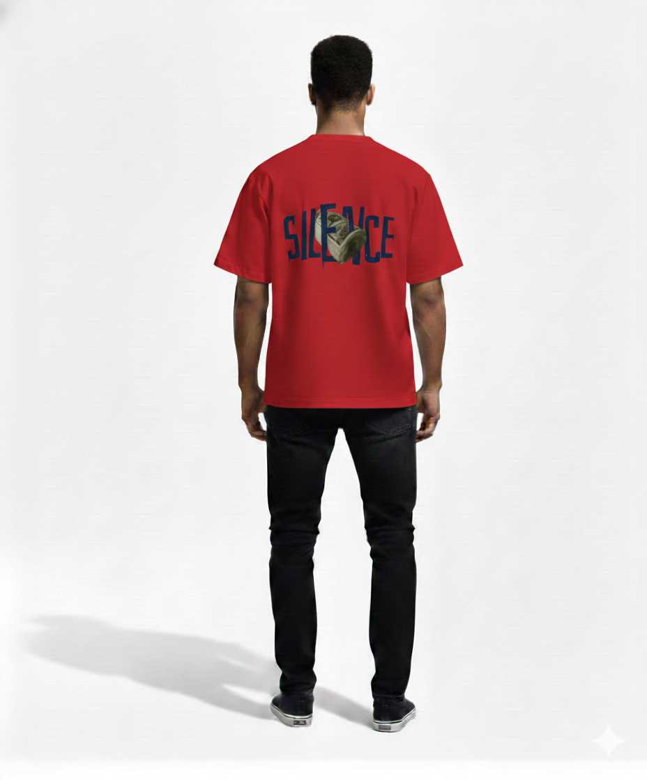Silence Drop Shoulder T-Shirt for Men