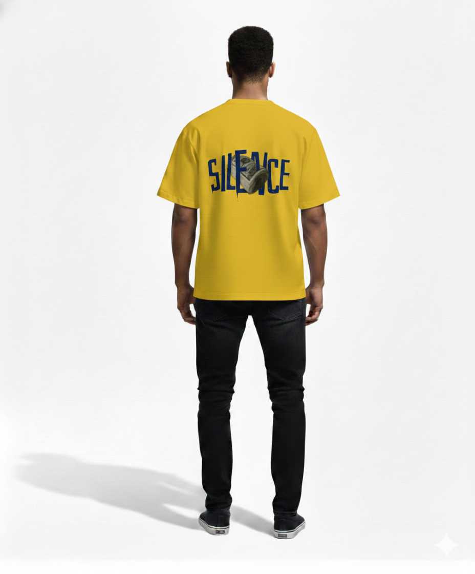 Silence Drop Shoulder T-Shirt for Men
