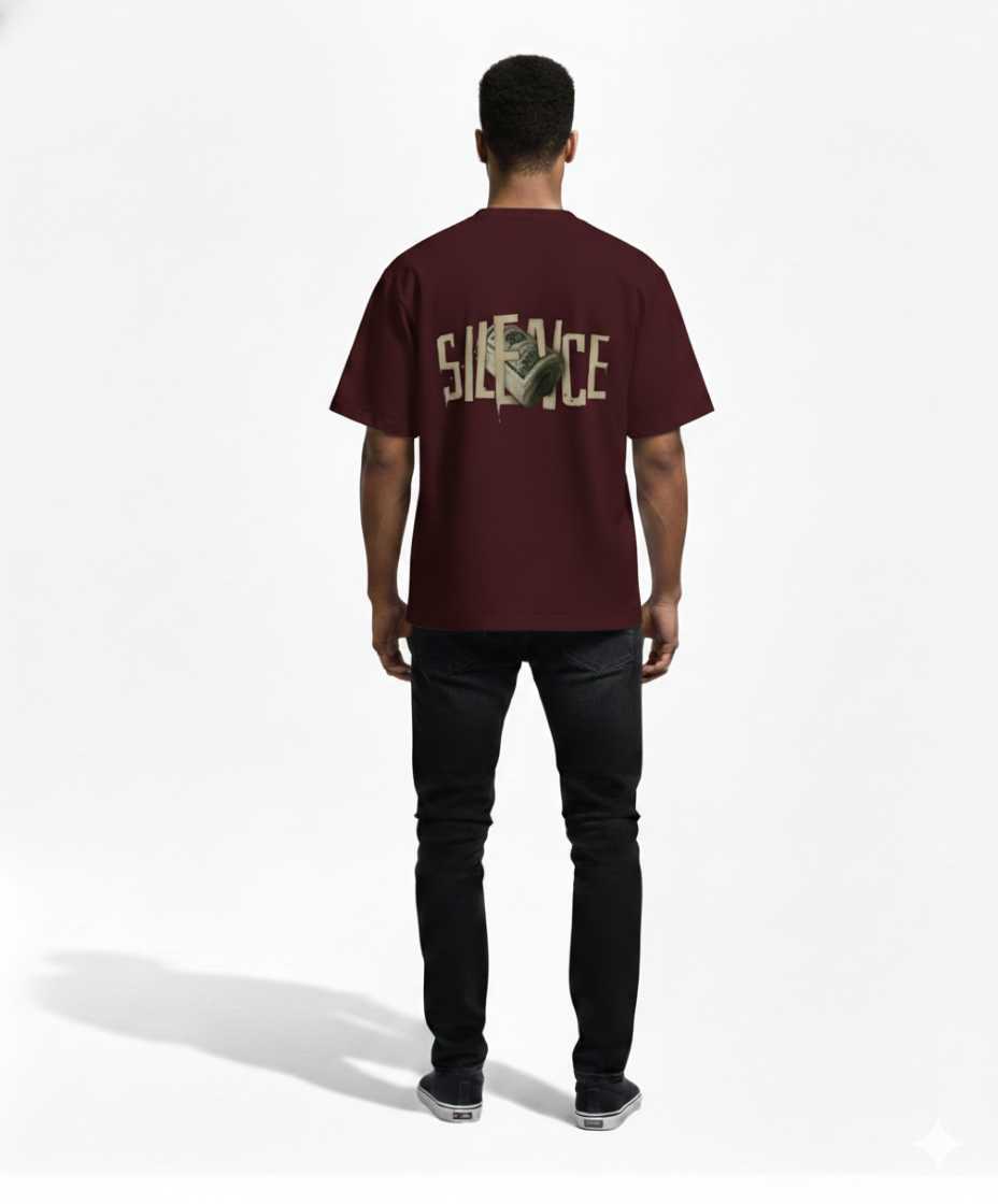 Silence Drop Shoulder T-Shirt for Men