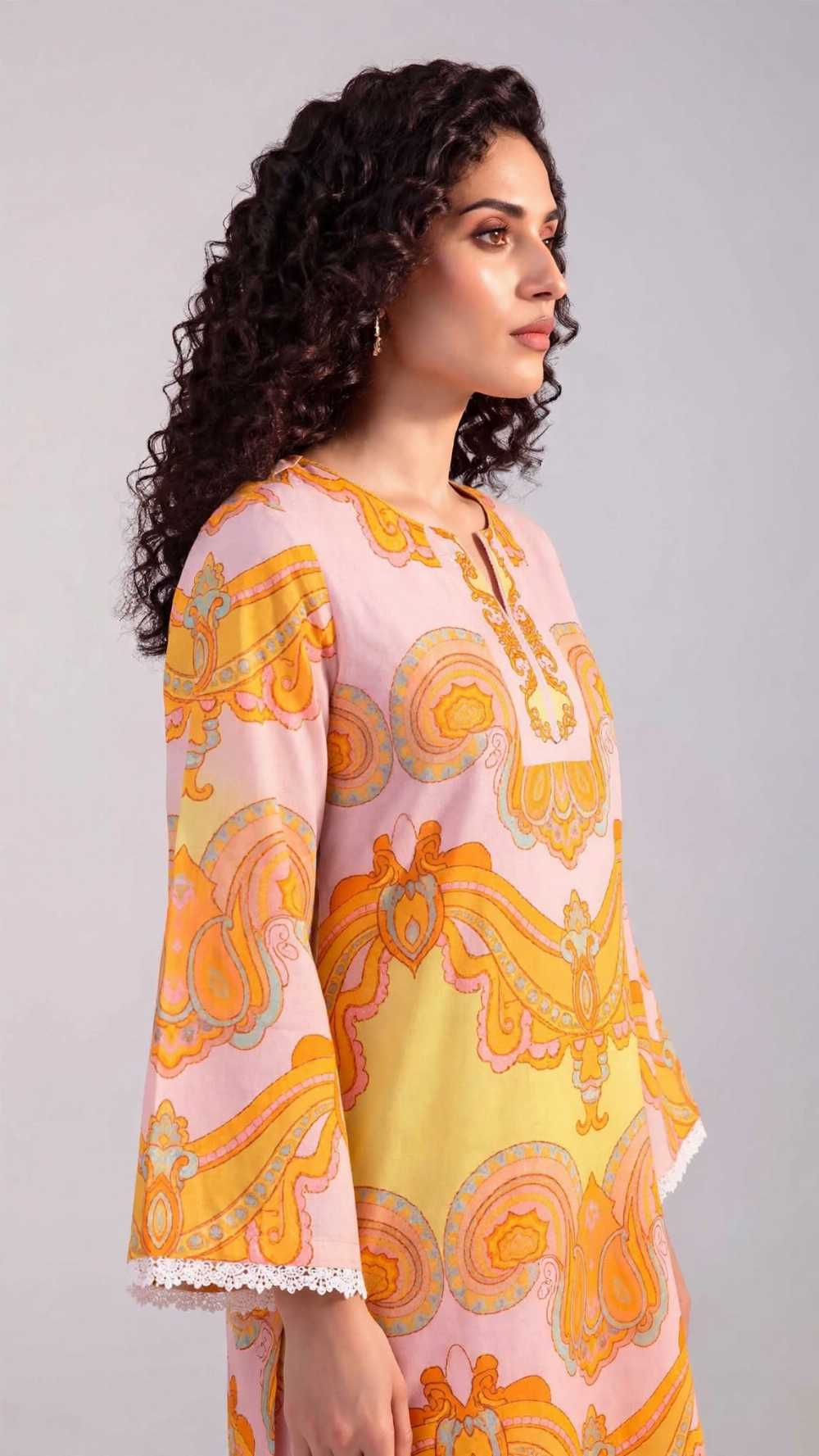 Women 2 Piece Pret Stitched Shalwar Kameez