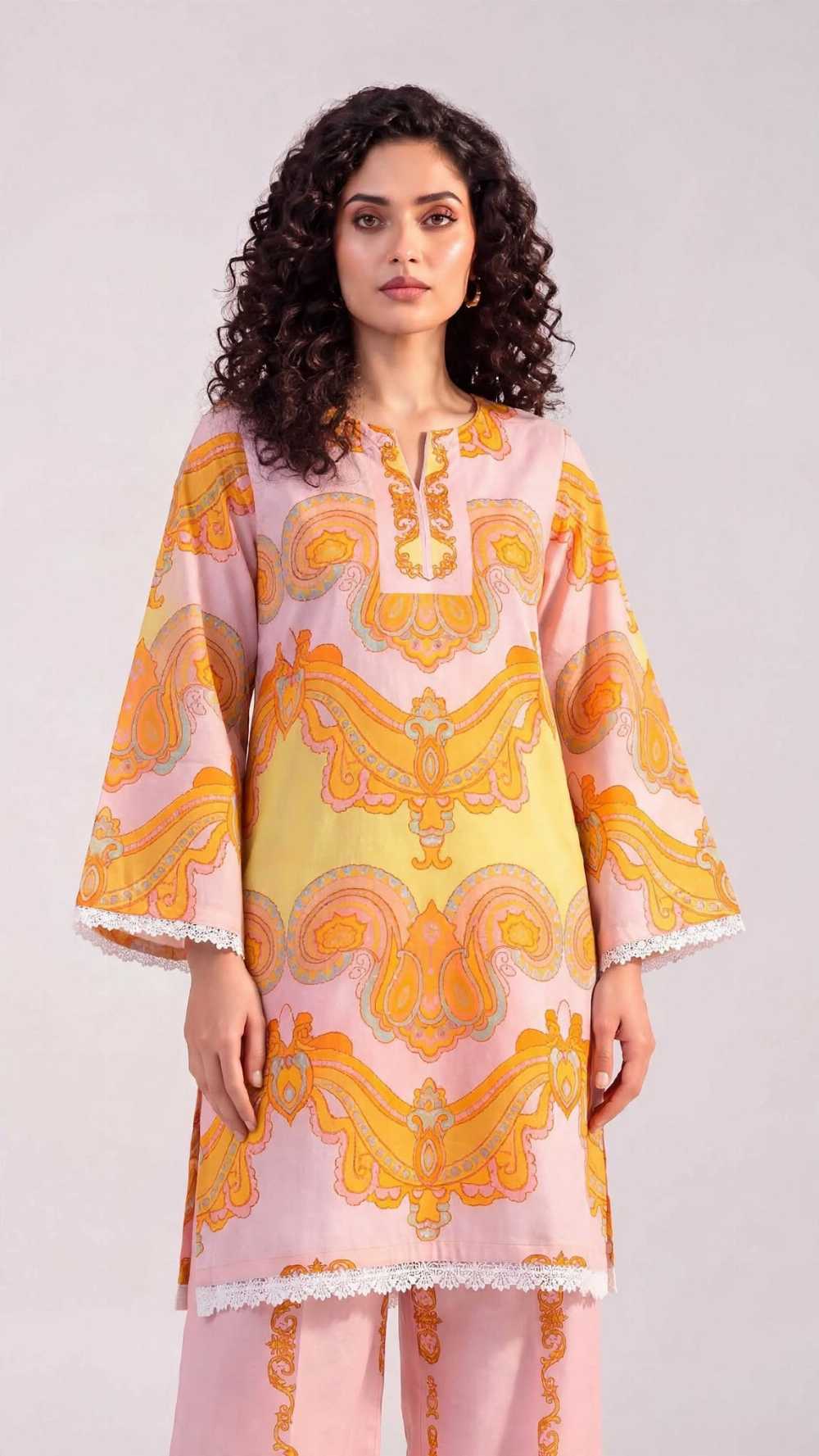 Women 2 Piece Pret Stitched Shalwar Kameez