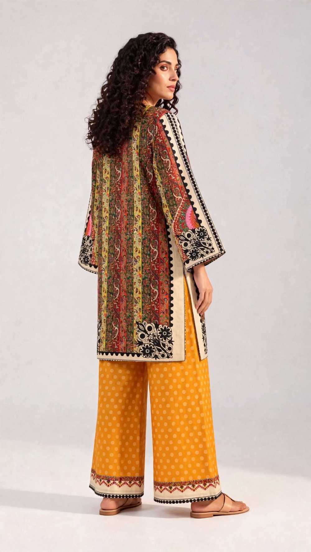 Women 2 Piece Pret Stitched Shalwar Kameez