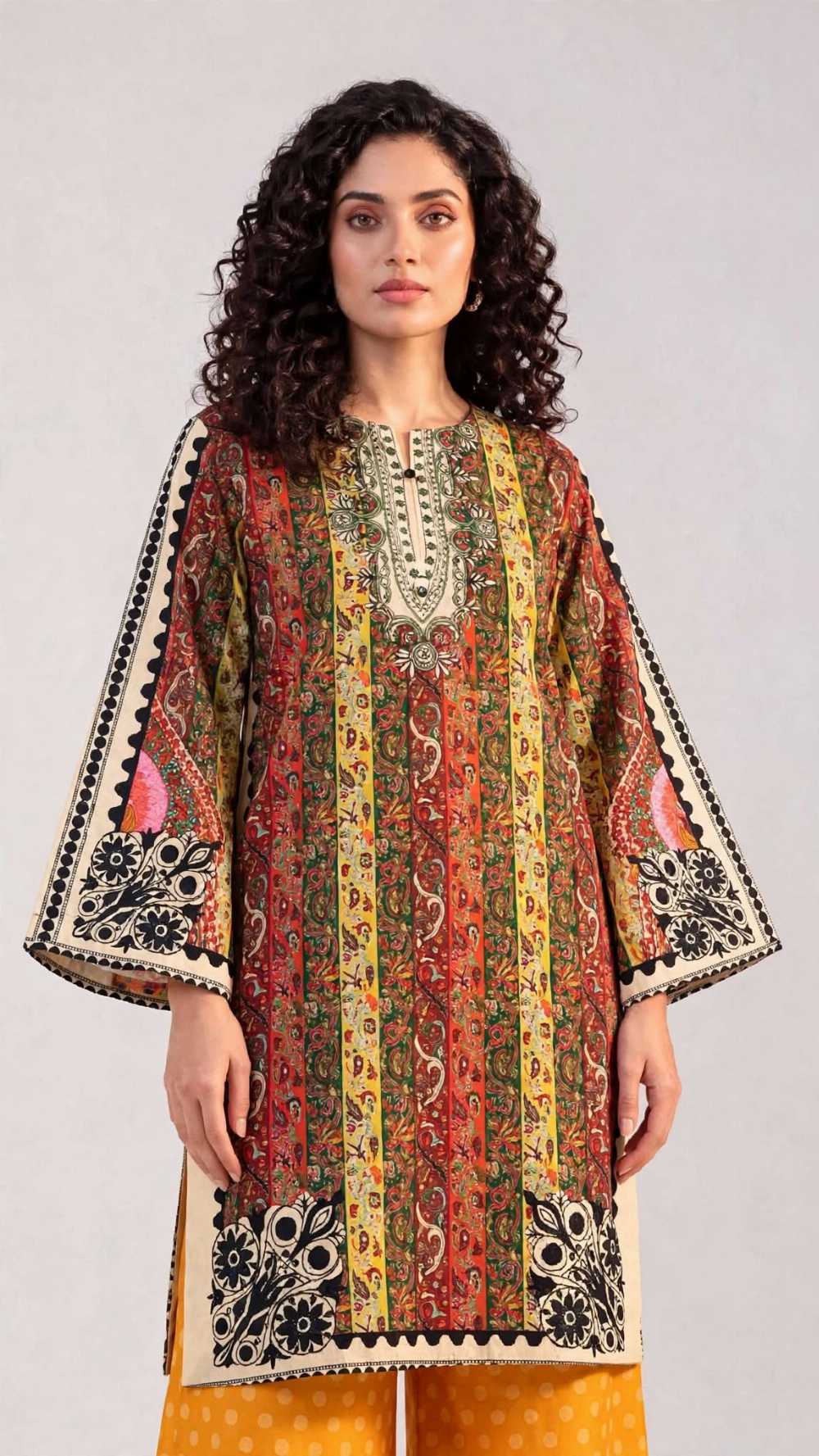 Women 2 Piece Pret Stitched Shalwar Kameez