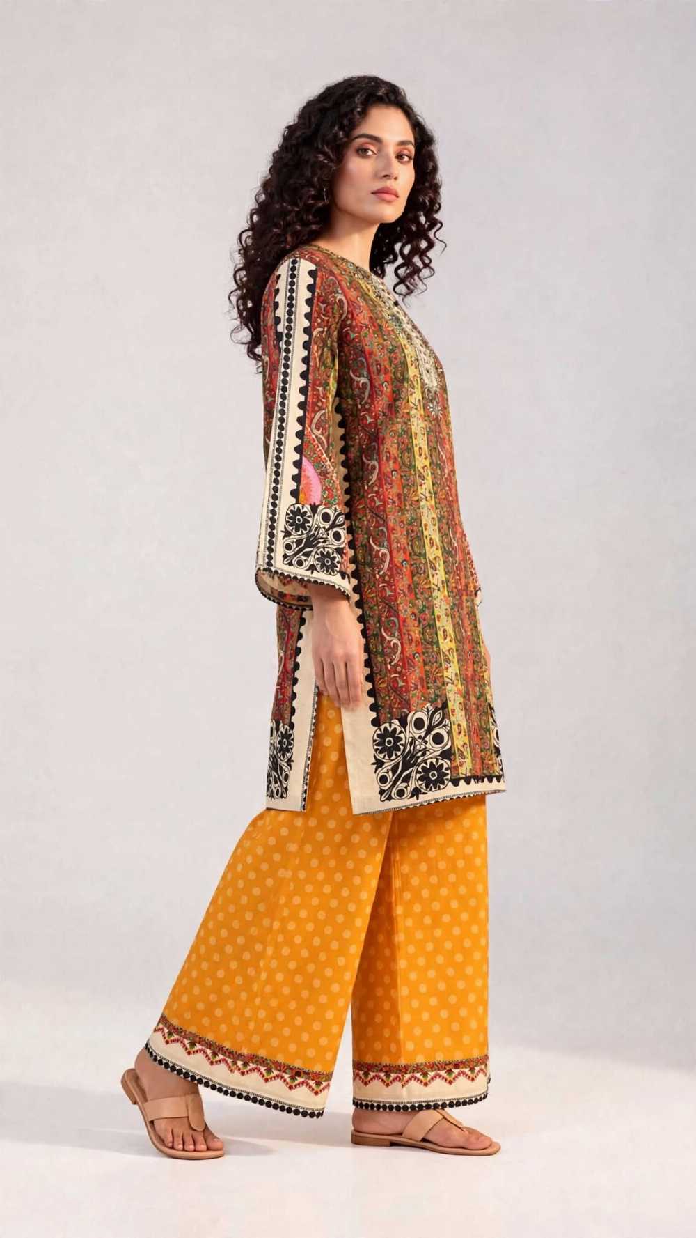 Women 2 Piece Pret Stitched Shalwar Kameez