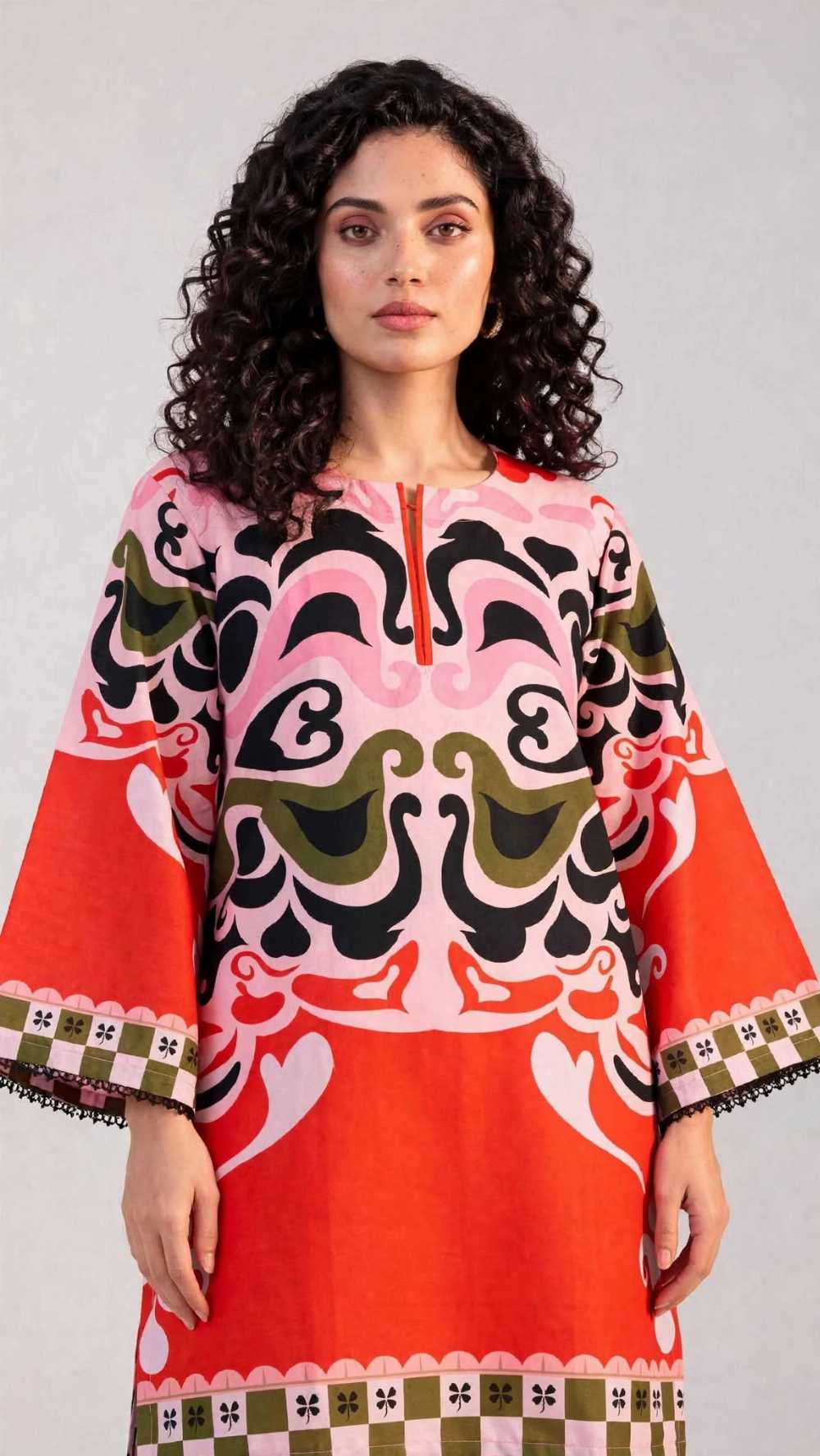 Women 2 Piece Pret Stitched Shalwar Kameez