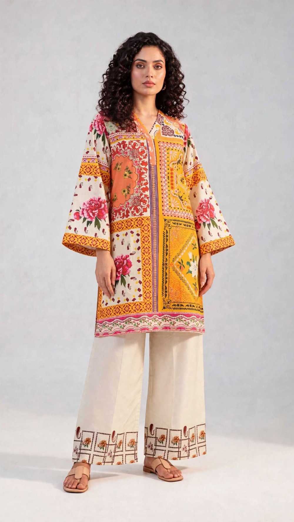 Women 2 Piece Pret Stitched Shalwar Kameez