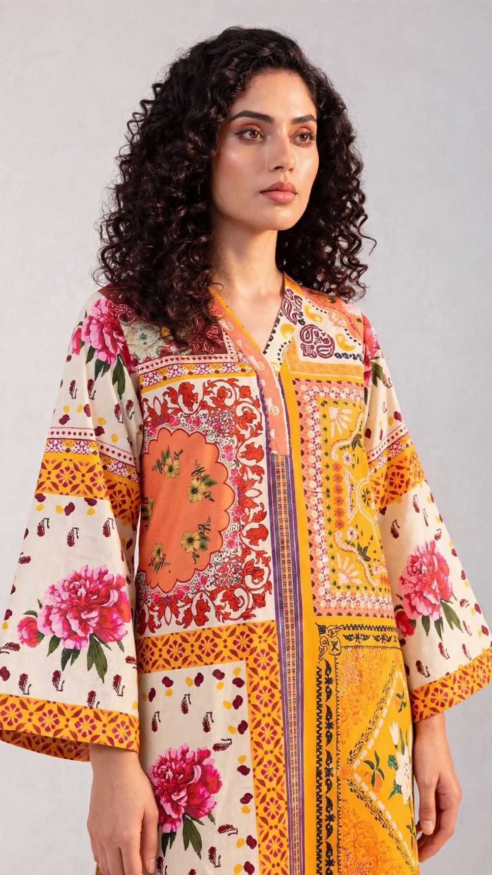 Women 2 Piece Pret Stitched Shalwar Kameez