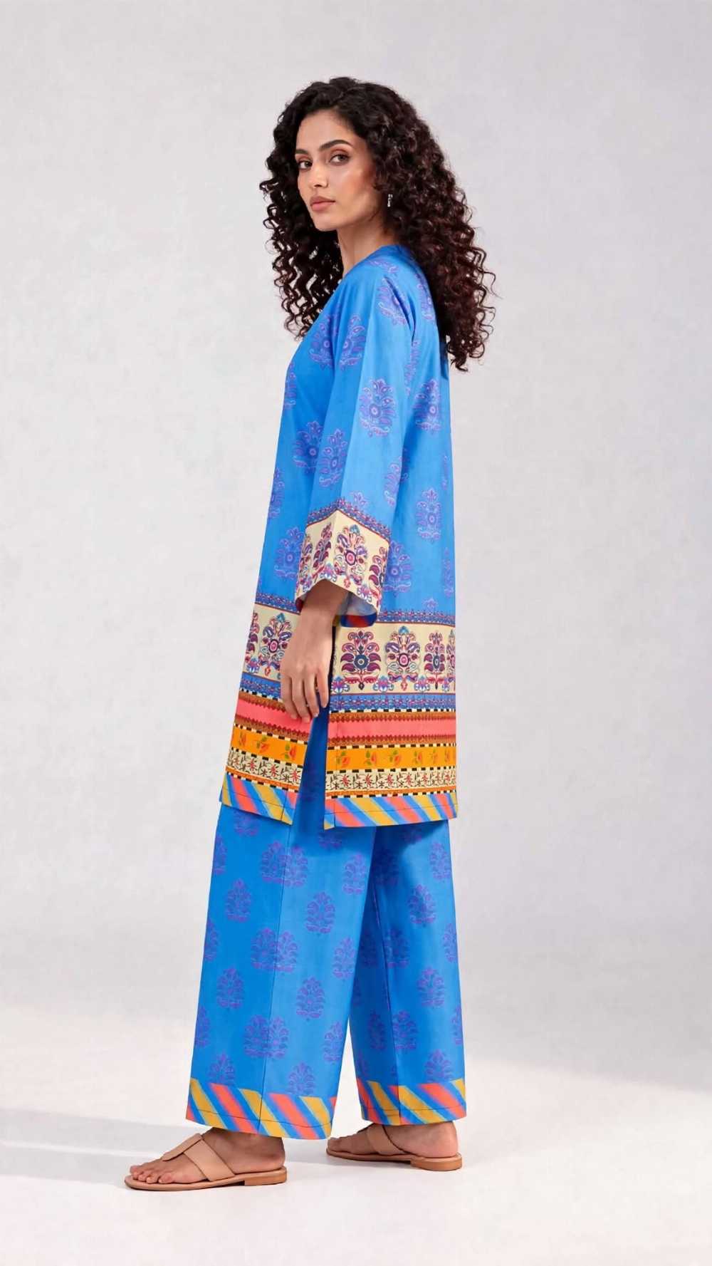 Women 2 Piece Pret Stitched Shalwar Kameez