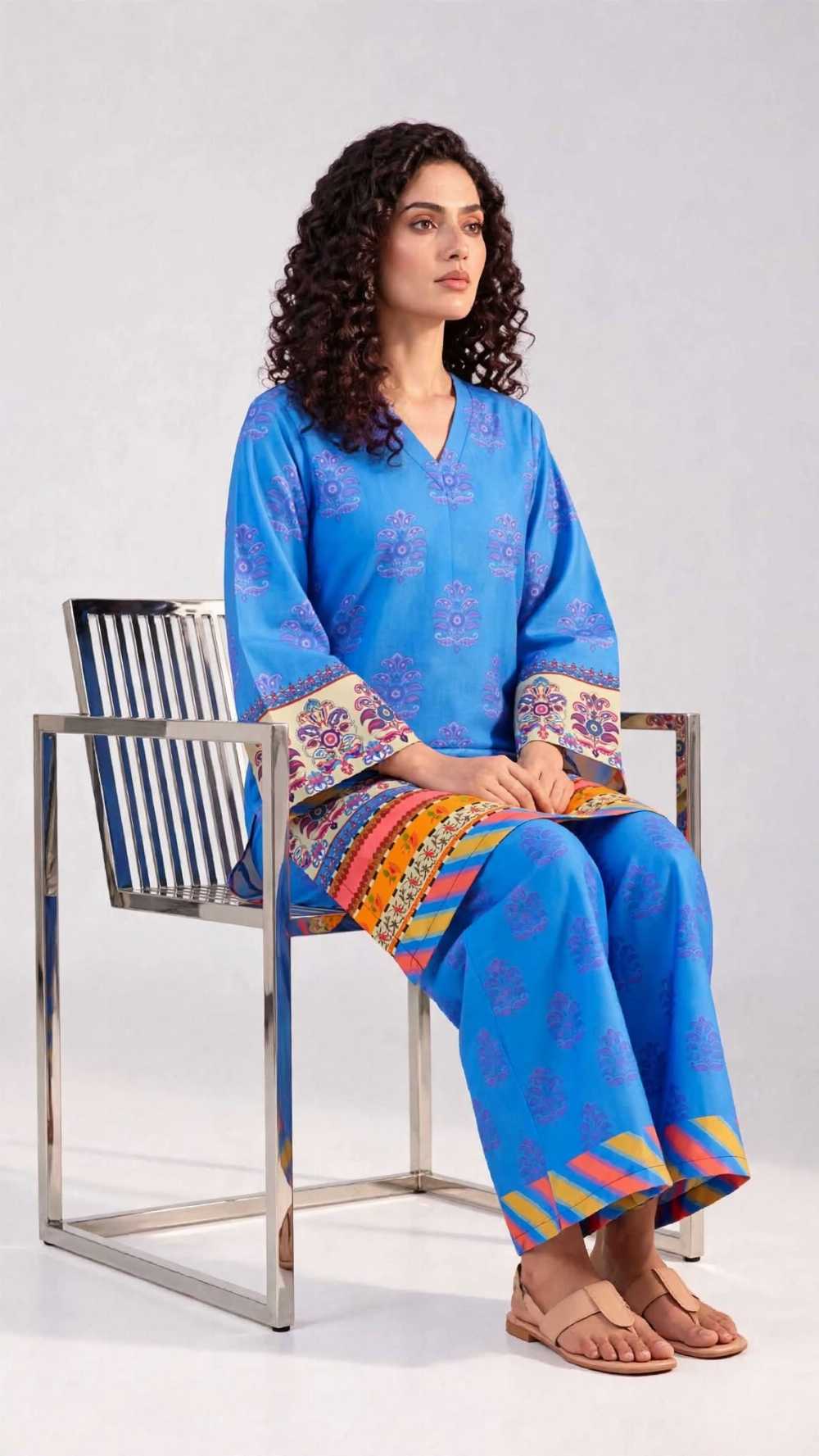 Women 2 Piece Pret Stitched Shalwar Kameez