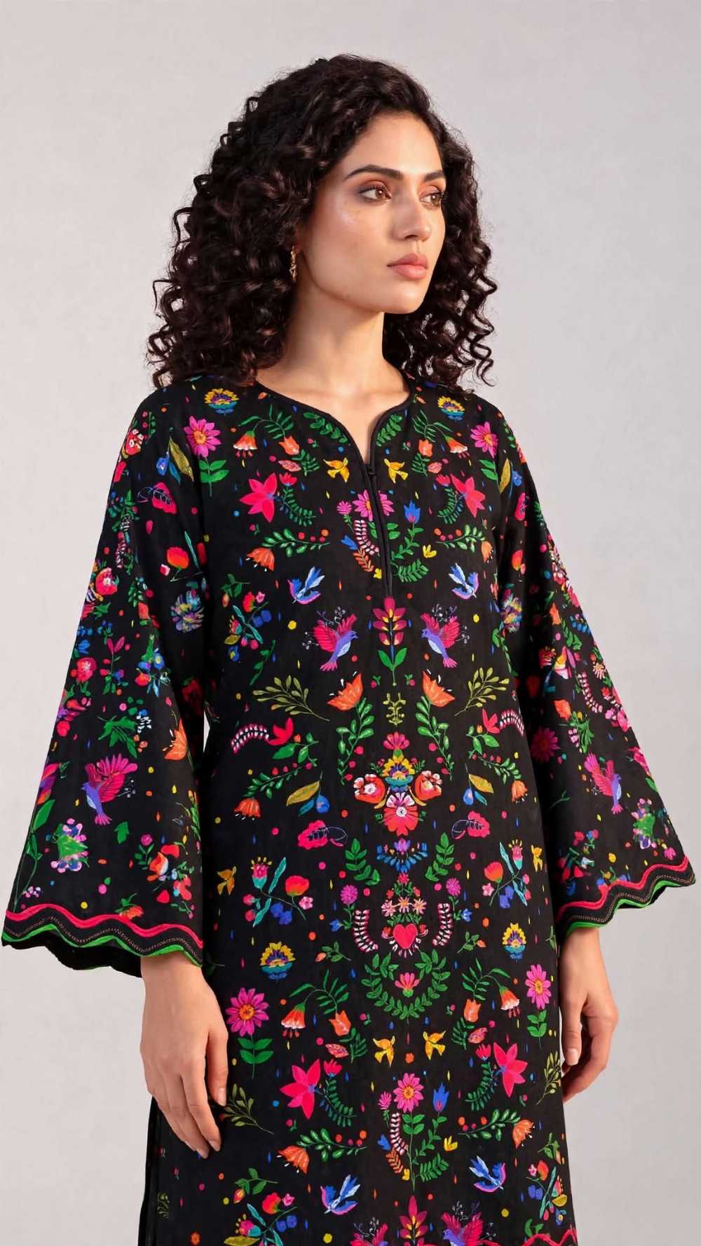 Women 2 Piece Pret Stitched Shalwar Kameez
