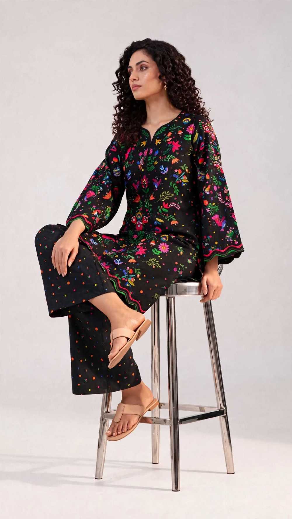 Women 2 Piece Pret Stitched Shalwar Kameez