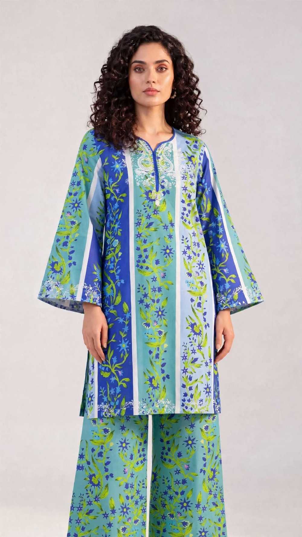 Women 2 Piece Pret Stitched Shalwar Kameez