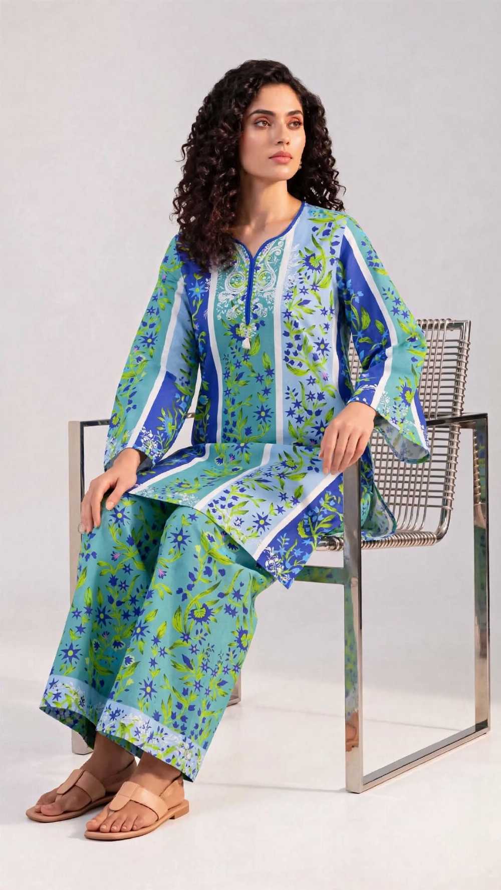 Women 2 Piece Pret Stitched Shalwar Kameez