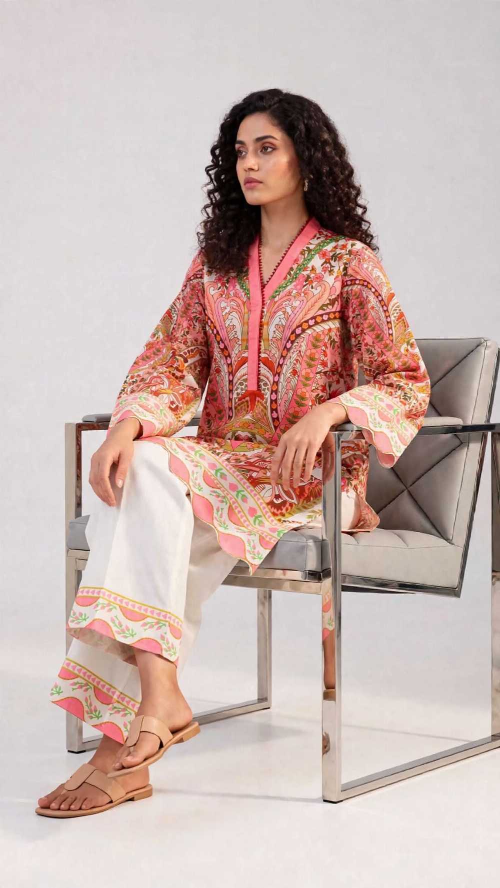 Women 2 Piece Pret Stitched Shalwar Kameez