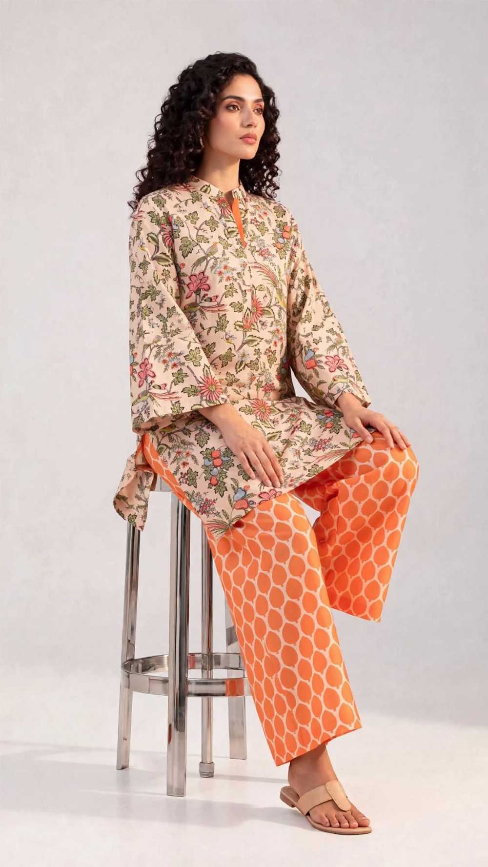 Women 2 Piece Pret Stitched Shalwar Kameez